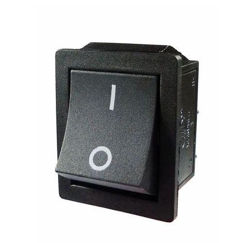 Chave Comutadora Liga/Desliga 4 Terminais 240W Preta Dni