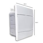 Quadro-PVC-Disjuntor-Embutir-sem-Barramento-para-5-Disjuntores-Branco
