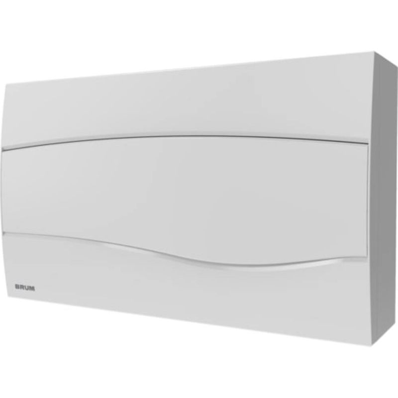 Quadro-PVC-Disjuntor-Sobrepor-sem-Barramento-para-18-Disj-Branco