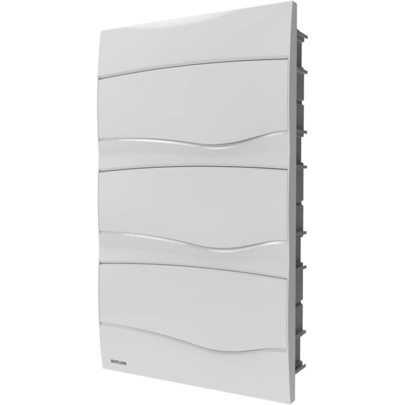 Quadro-PVC-Disjuntor-Embutir-sem-Barramento-para-36-Disjuntores-Branco
