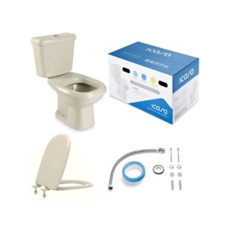 Kit-Vaso-Sanitario-com-Caixa-Acoplada-Sabatini-3-6L-Palha-Icasa