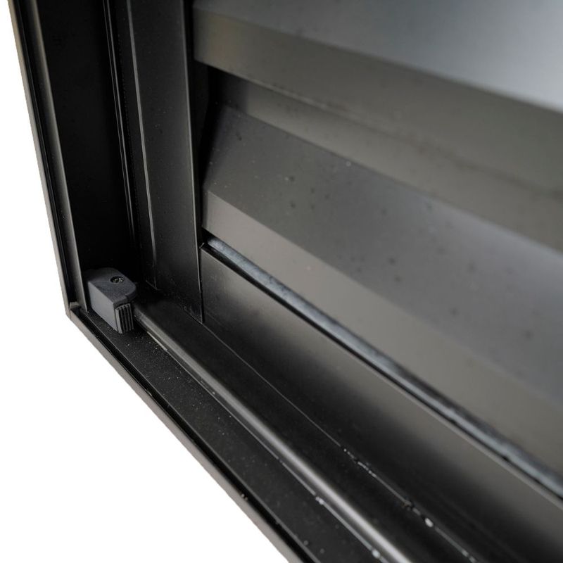 Porta-Balcao-Veneziana-3-Folhas-Vidro-Liso-Aluminio-Preto-210x150cm