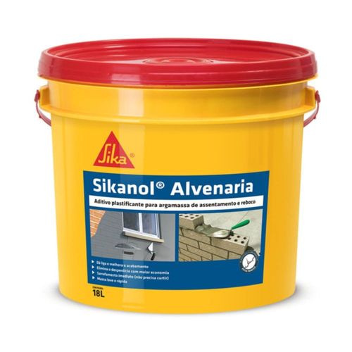 Aditivo Plastificante e Estabilizador Sikanol 18L Sika
