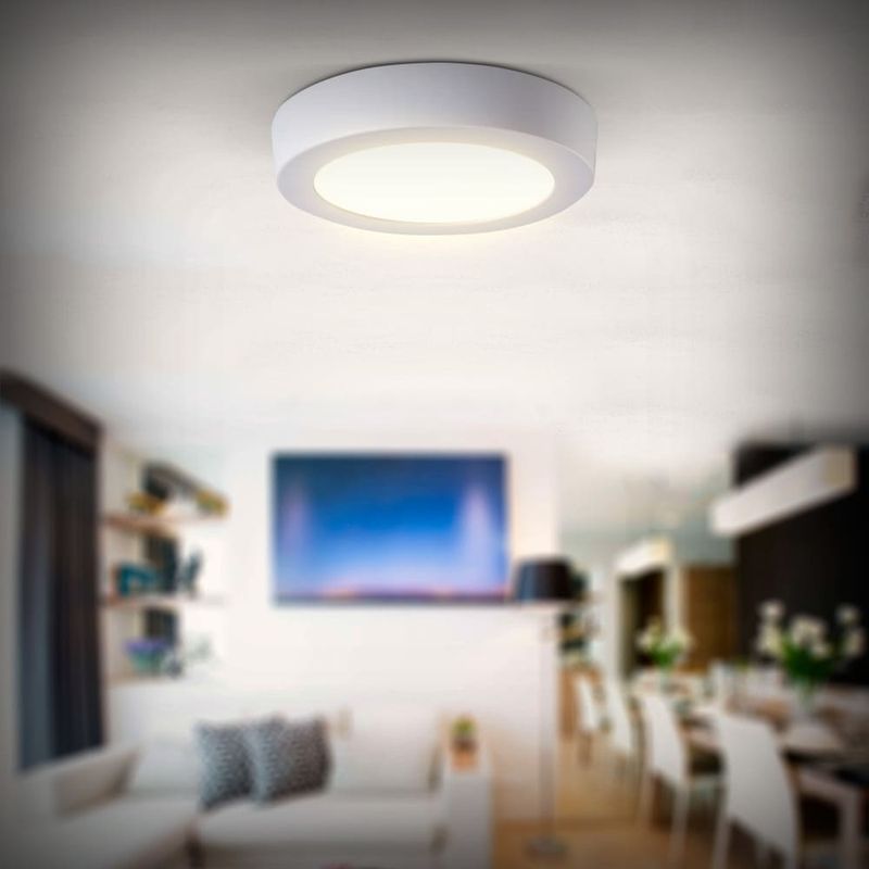 Painel-de-LED-Sobrepor-Home-12W-16cm-1020-Lumens-Luz-Amarela