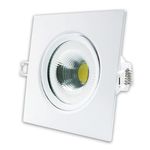 Pack-5-Spots-de-LED-Embutir-Quadrado-Branco-5W-400-Lumens-Luz-Amarela