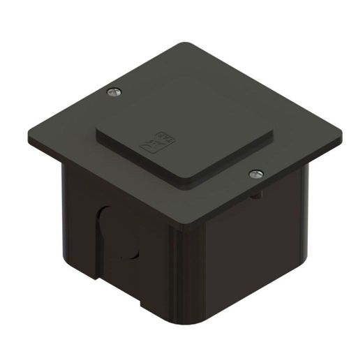 Caixa de Passagem de Embutir 10x10x7,9cm Preta TAF