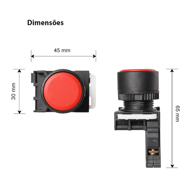 Botao-Pulsador-Simples-1NF-IP65-Vermelho-Margirius