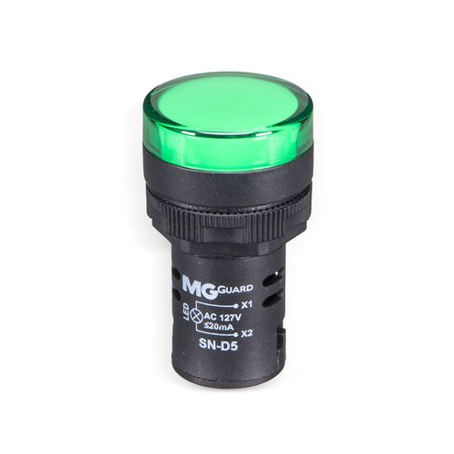 Sinaleiro Led Monobloco 127V IP65 Verde Margirius