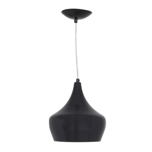 Pendente Bell em Termoplástico Preto para 1 Lâmpada E27