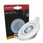 Spot-de-LED-Authentic-Embutir-Redondo-3W-250-Lumens-Luz-Amarela