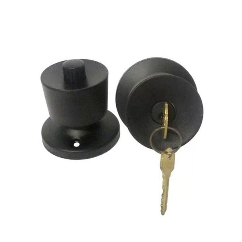 Fechadura-Tubular-Botao-Chave-90mm-Preta
