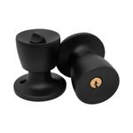 Fechadura-Tubular-Botao-Chave-90mm-Preta