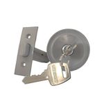 Fechadura-Tubular-Botao-Chave-90mm-Cinza