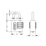 Cadeado-Segredo-E-coat-25mm-Zamac-Latonado