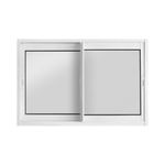Janela-de-Correr-2-Folhas-sem-Grade-Aluminio-Branco-100x150cm