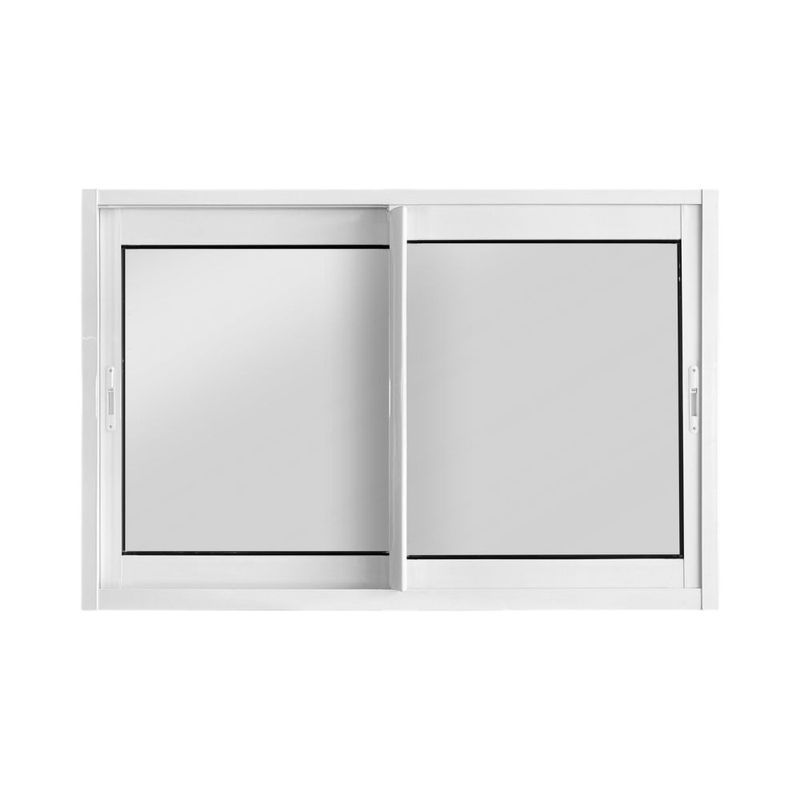 Janela-de-Correr-2-Folhas-sem-Grade-Aluminio-Branco-100x150cm
