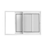 Janela-de-Correr-2-Folhas-sem-Grade-Aluminio-Branco-100x150cm