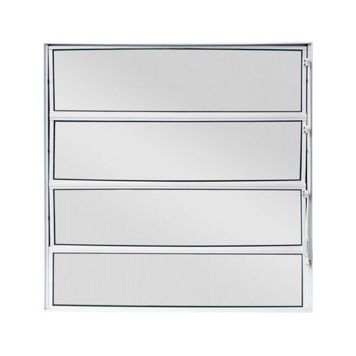 Janela Basculante Vidro Boreal Alumínio Branco 80x80cm