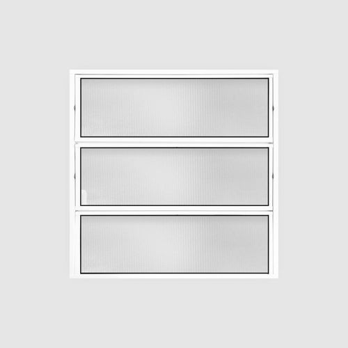 Janela Basculante Vidro Boreal Alumínio Branco 60x60cm