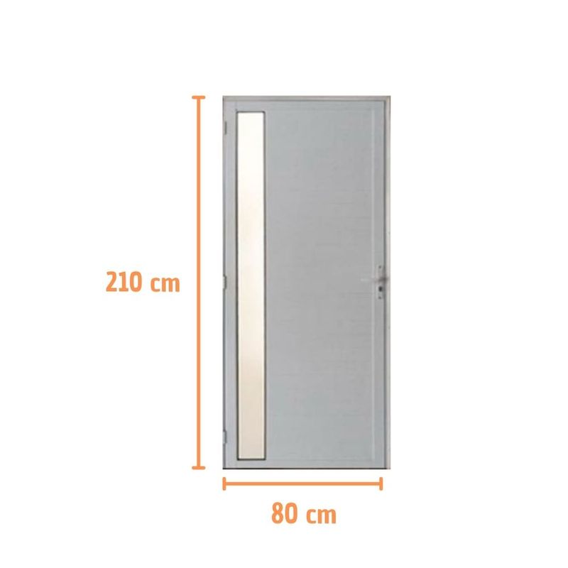 Porta-Lambril-Aluminio-Branco-com-Fechadura-e-Visor-Esquerdo-210x80cm