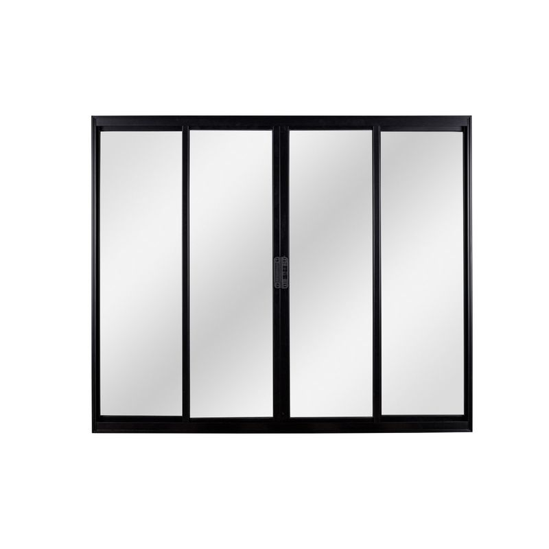 Janela-de-Correr-4-Folhas-sem-Grade-Aluminio-Preto-120x150cm