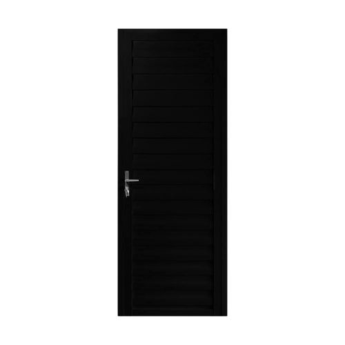 Porta Palheta Alumínio Preto Direito 210x80cm