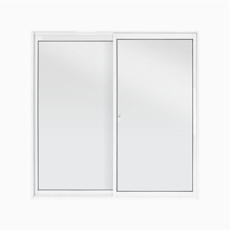 Janela-de-Correr-2-Folhas-sem-Grade-Aluminio-Branco-100x100cm