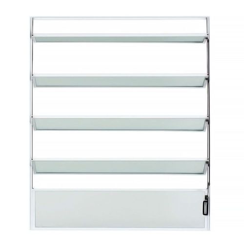 Janela Basculante Vidro Boreal Alumínio Branco 100x100cm