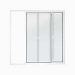 Janela-de-Correr-2-Folhas-sem-Grade-Aluminio-Branco-100x100cm