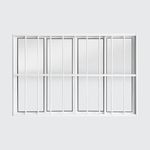 Janela-de-Correr-4-Folhas-com-Grade-Aluminio-Branco-100x150cm