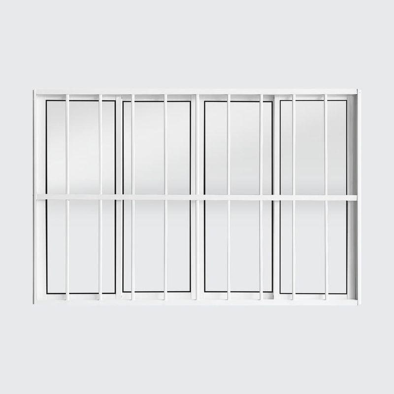 Janela-de-Correr-4-Folhas-com-Grade-Aluminio-Branco-100x150cm
