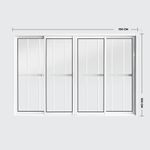 Janela-de-Correr-4-Folhas-com-Grade-Aluminio-Branco-100x150cm