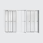 Janela-de-Correr-4-Folhas-com-Grade-Aluminio-Branco-100x150cm