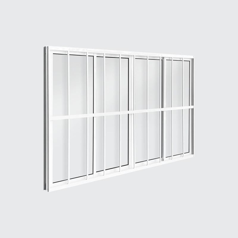 Janela-de-Correr-4-Folhas-com-Grade-Aluminio-Branco-100x150cm