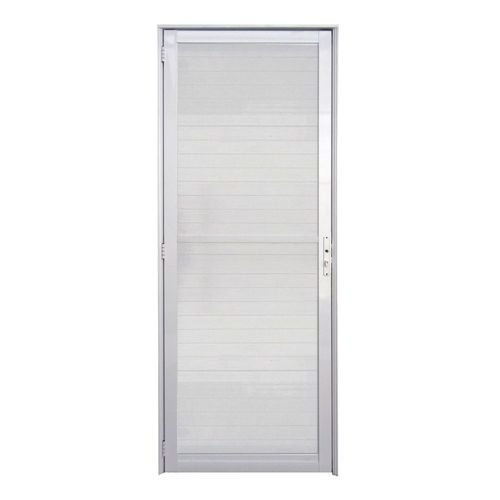Porta Lambril Alumínio Branco sem Puxador Esquerdo 210x90cm