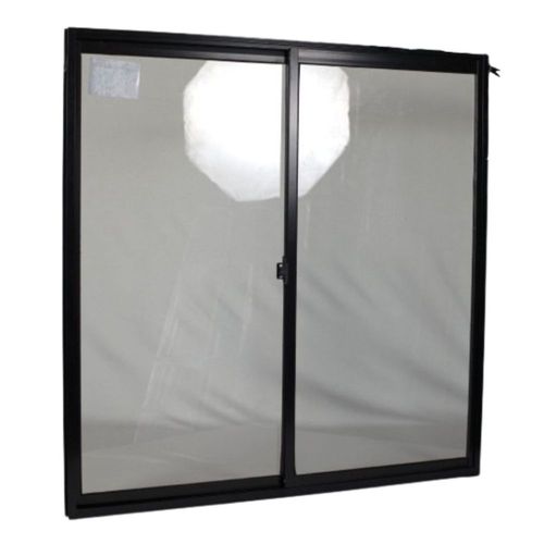 Janela de Correr 2 Folhas sem Grade Alumínio Preto 100x150cm