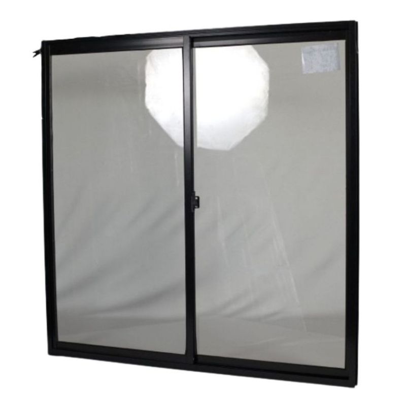 Janela-de-Correr-2-Folhas-sem-Grade-Aluminio-Preto-100x150cm