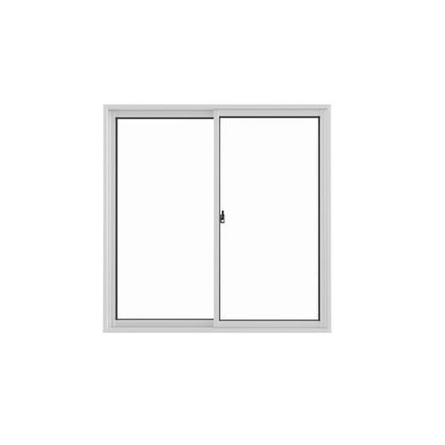 Janela de Correr 2 folhas sem Grade Alumínio Branco 120x120cm