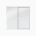 Janela-de-Correr-2-Folhas-sem-Grade-Aluminio-Branco-80x80cm