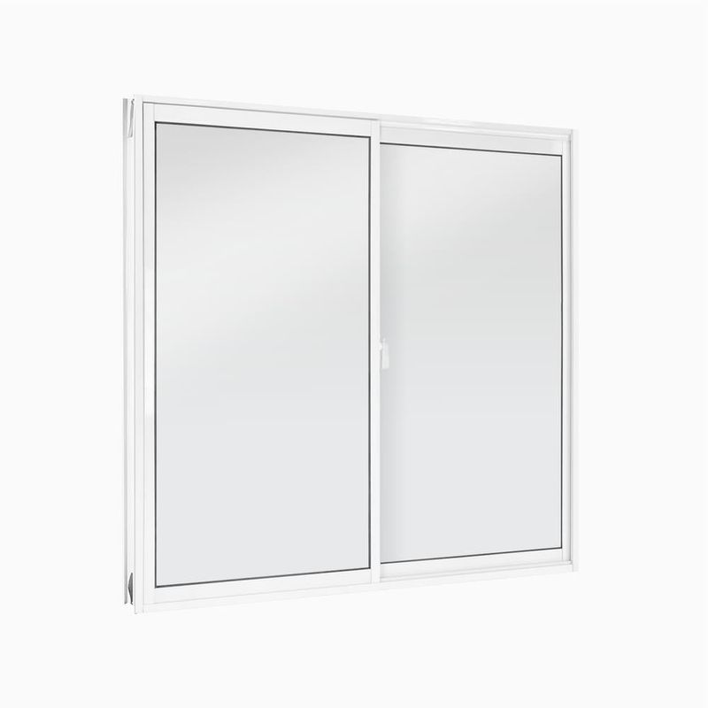 Janela-de-Correr-2-Folhas-sem-Grade-Aluminio-Branco-80x80cm