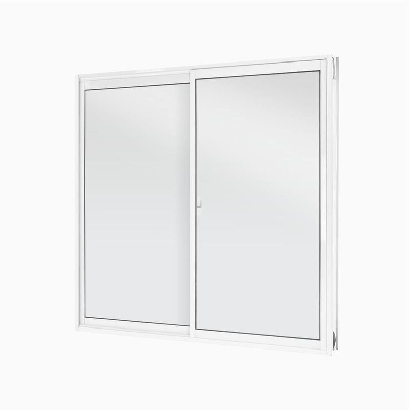 Janela-de-Correr-2-Folhas-sem-Grade-Aluminio-Branco-80x80cm