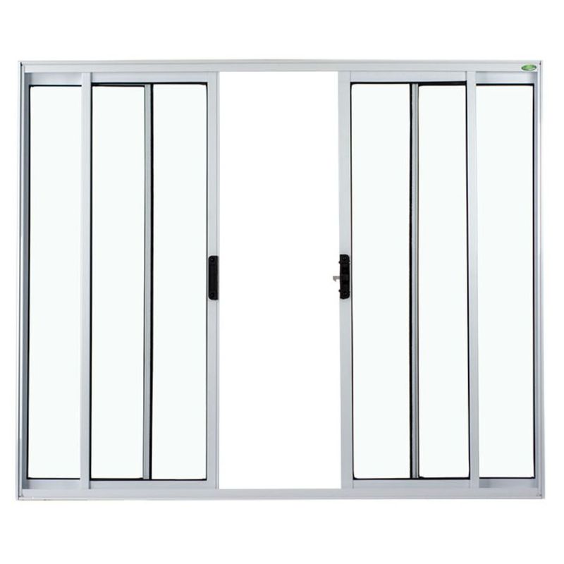Janela-de-Correr-4-Folhas-sem-Grade-Aluminio-Branco-100x200cm