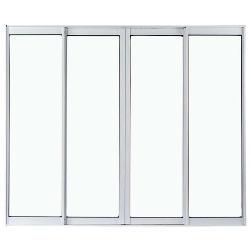 Janela-de-Correr-4-Folhas-sem-Grade-Aluminio-Branco-100x200cm