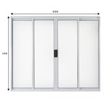 Janela-de-Correr-4-Folhas-sem-Grade-Aluminio-Branco-100x200cm