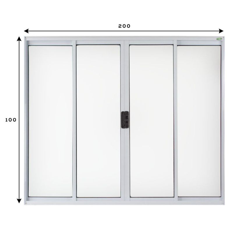 Janela-de-Correr-4-Folhas-sem-Grade-Aluminio-Branco-100x200cm