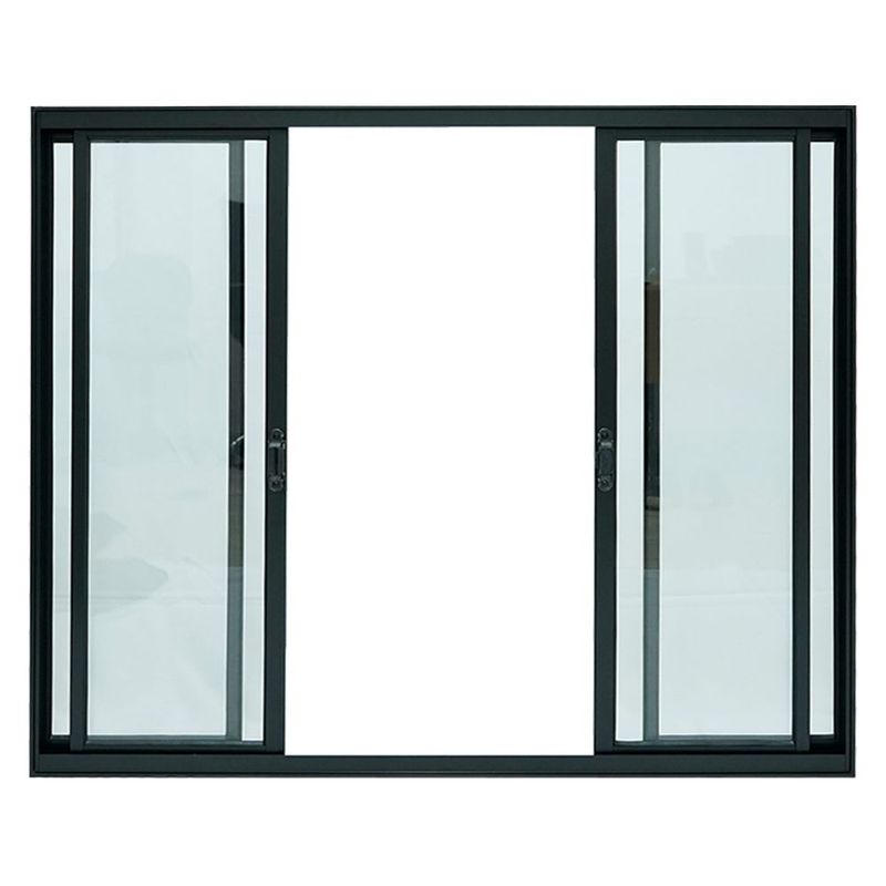 Janela-de-Correr-4-Folhas-sem-Grade-Aluminio-Preto-100x120cm