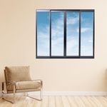 Janela-de-Correr-4-Folhas-sem-Grade-Aluminio-Preto-100x120cm
