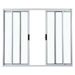 Janela-de-Correr-4-Folhas-sem-Grade-Aluminio-Branco-100x120cm