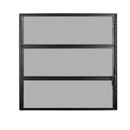 Janela Basculante Vidro Boreal Alumínio Preto 60x60cm