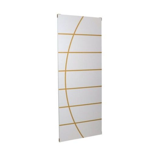 Folha de Porta Frisada Melamínica Colméia Neblina Branco 210x60cm